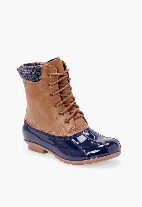 Evi Duck Boot in Tan Get great deals at JustFab