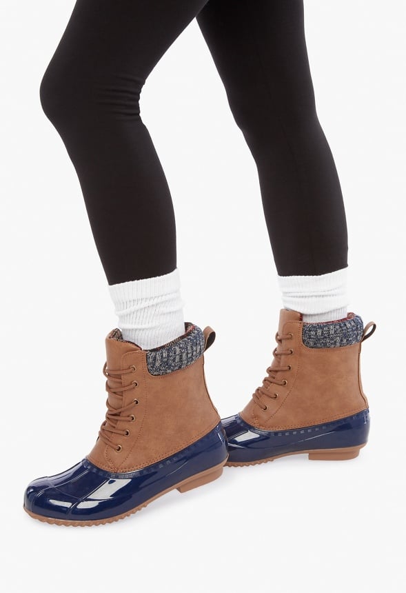 Evi Duck Boot in Tan Get great deals at JustFab