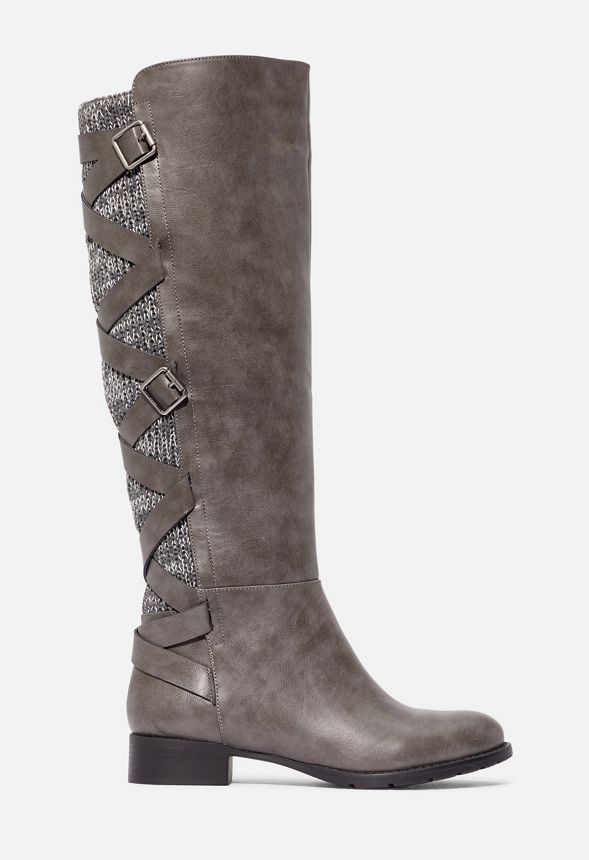 Justfab gray clearance boots