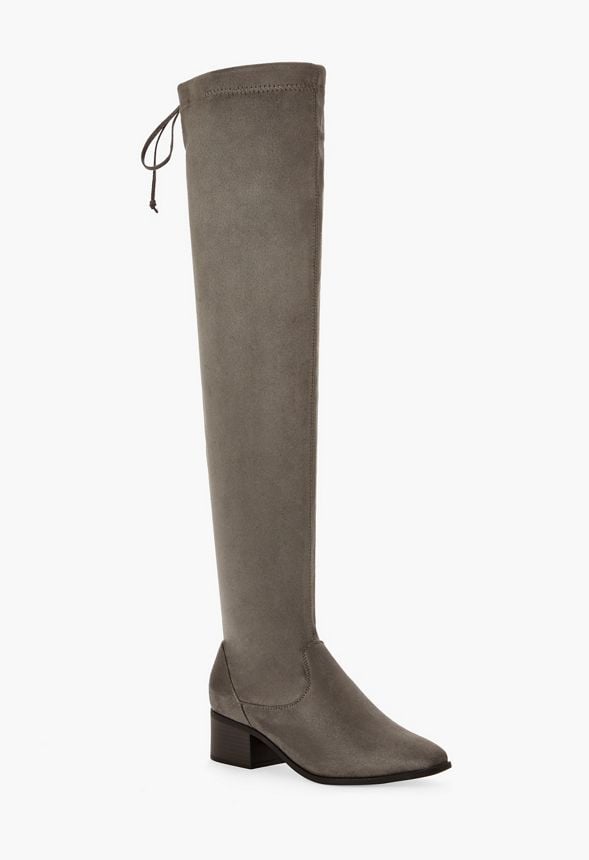 Justfab hotsell grey boots