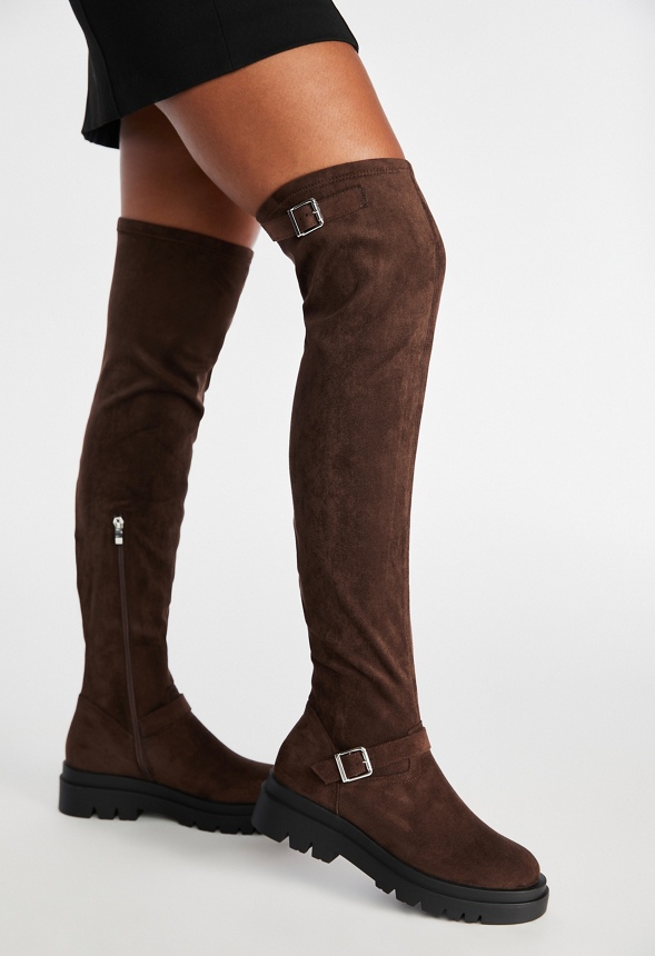 Justfab high shop knee boots