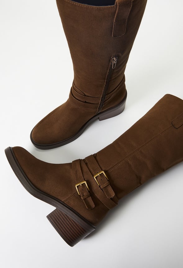 Bennet Flat Boot in Cubb Get great deals at JustFab