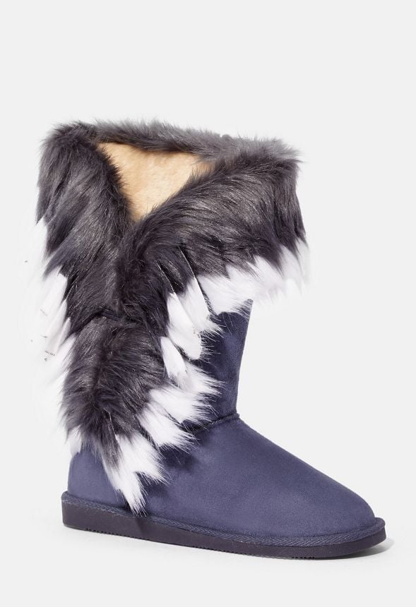 Fashion winter's coming furry fuzzy boots