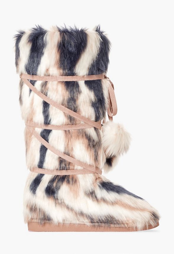 Justfab sales fuzzy boots