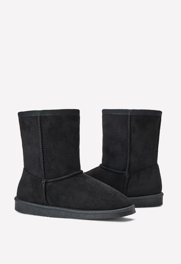 Justfab fuzzy winter boots fashion