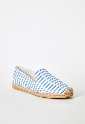 Gabrielle Slip-On Flat in Blue Ashes/ White - Get great deals at JustFab