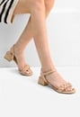 Braided Open Toe Heeled Sandal