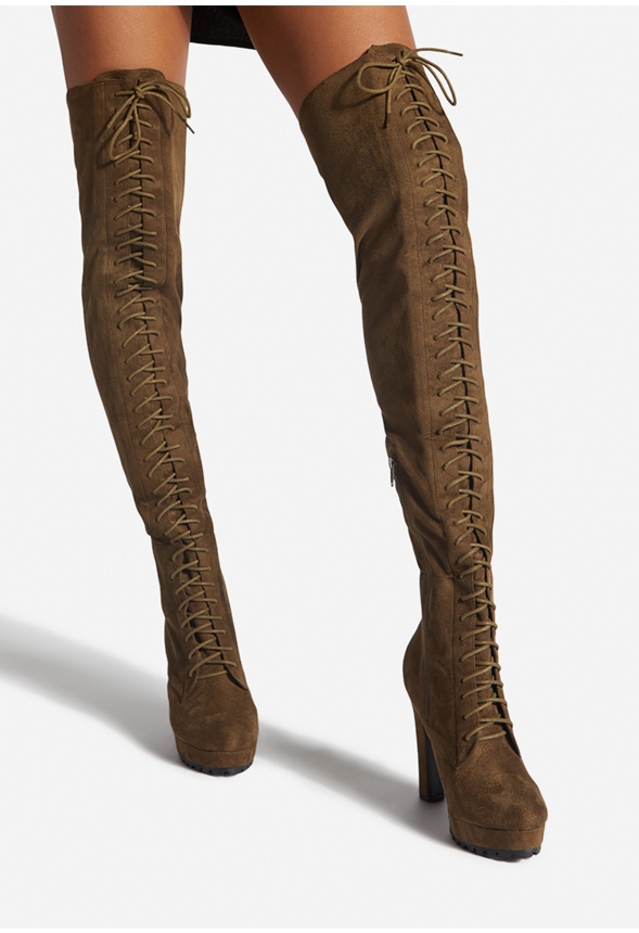 Justfab lace outlet up boots