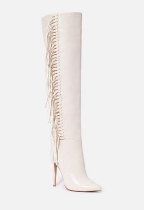 Justfab hotsell fringe boots