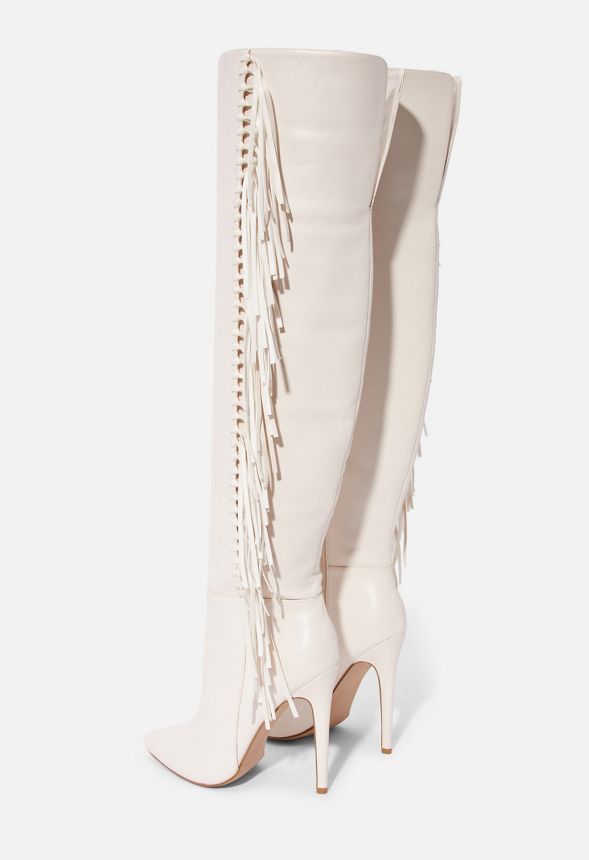 Justfab fringe shop boots