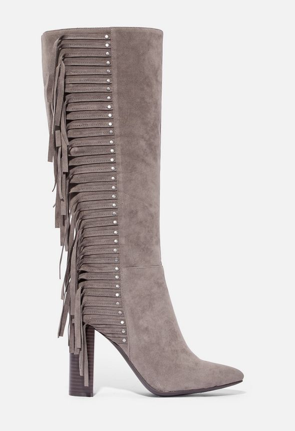 Justfab fringe boots sale