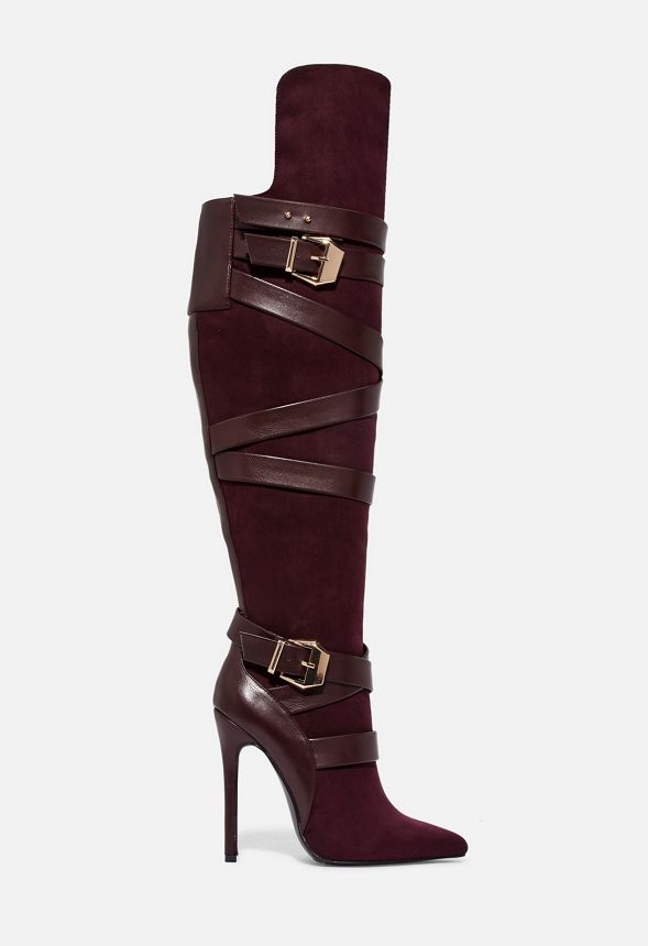 Justfab on sale burgundy boots