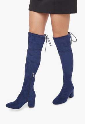 Justfab high knee clearance boots