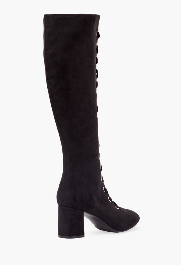 Justfab lace 2025 up boots