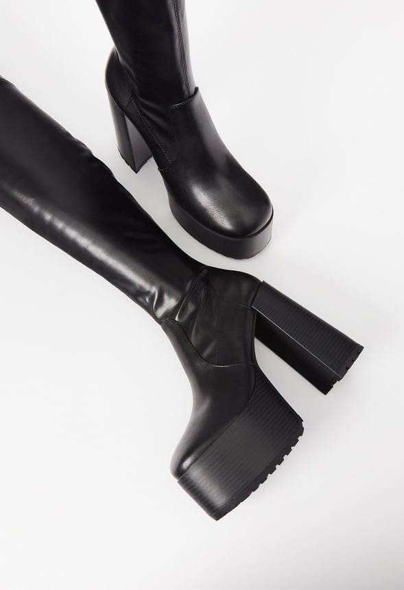 Justfab heeled outlet boots