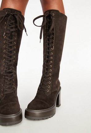 Justfab lace shop up boots