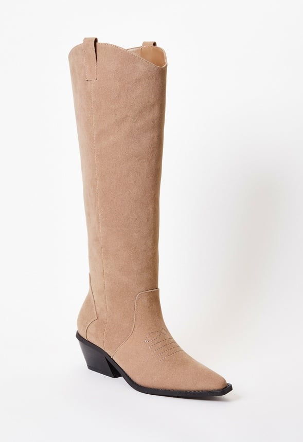 Casey Western Boot in Taupe Get great deals at JustFab