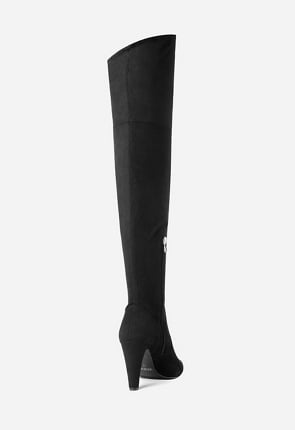 Jesyna Thigh High Boot Womens Size 10 Black by Justfab