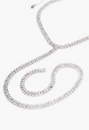 Rhinestone Choker Lariat Necklace