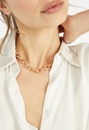 Melina Etched Link Necklace