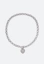 Alaina Puff Heart Chain Necklace