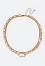 2-Row Sue Chain Necklace With Pave Detail Clasp