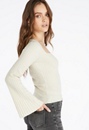 Flare Sleeve Square Neck Sweater
