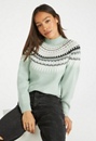 Fairisle Funnel Neck Sweater