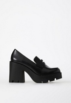 Cher Heeled Lug Sole Loafer