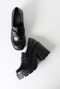 Cher Heeled Lug Sole Loafer