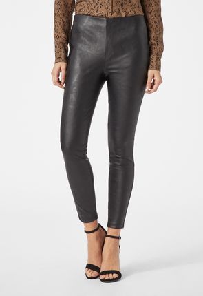 The Aubrey High Waist Faux Leather Pants In Black • Impressions