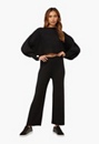 Ankle Length Ribbed Trousers