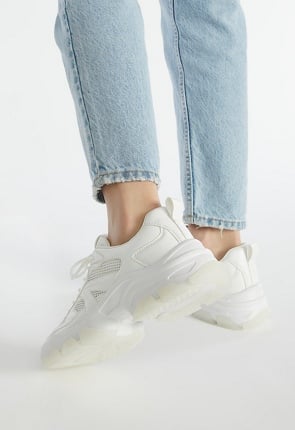   JEANS★PUCKET SHOES★BRIGHT WHITE Constynce Sneaker in Bright White - Get great deals at JustFab