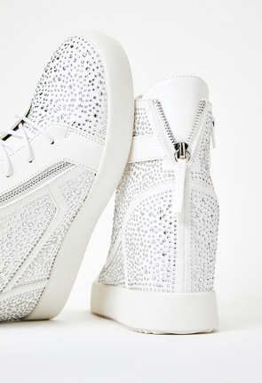 Bling Wedge Sneakers 