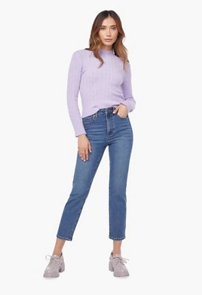 Gigi High-Waisted Super Flare Jeans Clothing in Medium Wash - Get great  deals at JustFab