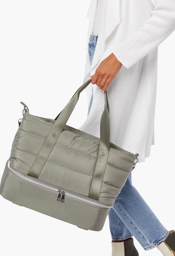 Sweaty betty luxe gym bag olive on sale