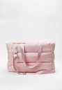 Puffy Quilted Zipper Tote