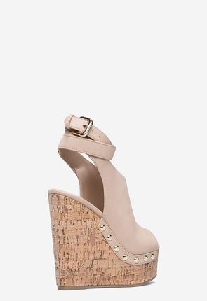 Sarahh studded platform online wedge