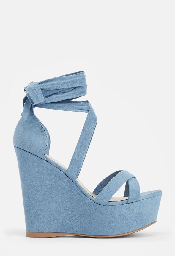 Dusty on sale blue wedges