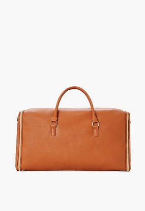Garment Convertible Weekender Bag in Cognac - Get great deals at JustFab