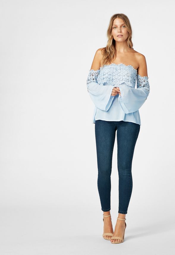 Crochet Boho Blouse Clothing in White - Get great deals at JustFab