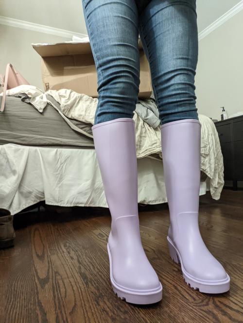 Justfab rain outlet boots