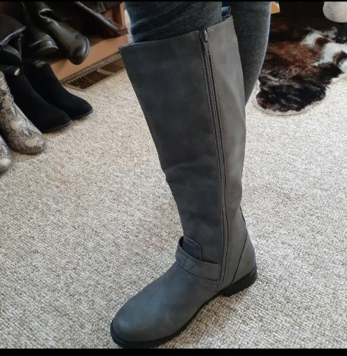 Didoa faux leather zip boot sale